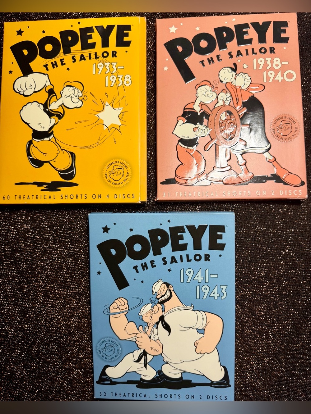Popeye The Sailor-Volumes 1, 2 & 3-(1933-1943)-8 DVD Set - 123 Theatrical Shorts